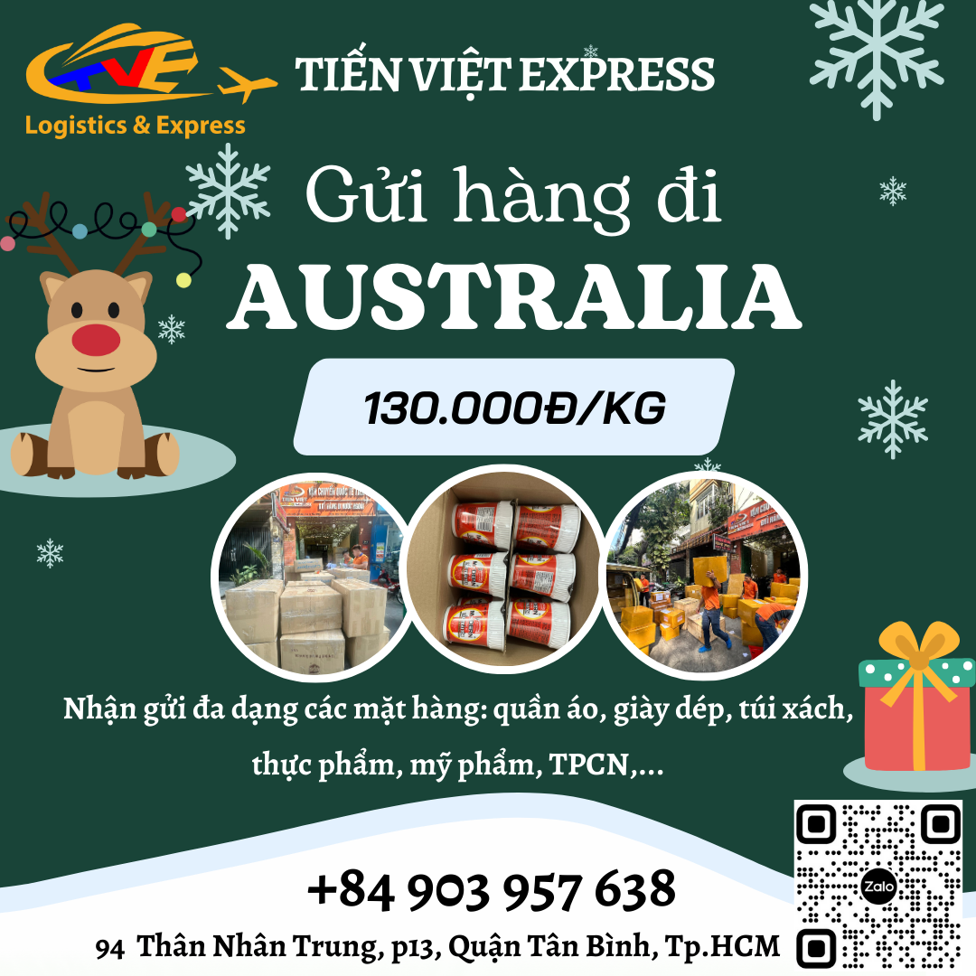 Gửi hàng đi Úc- Tiến Việt Express